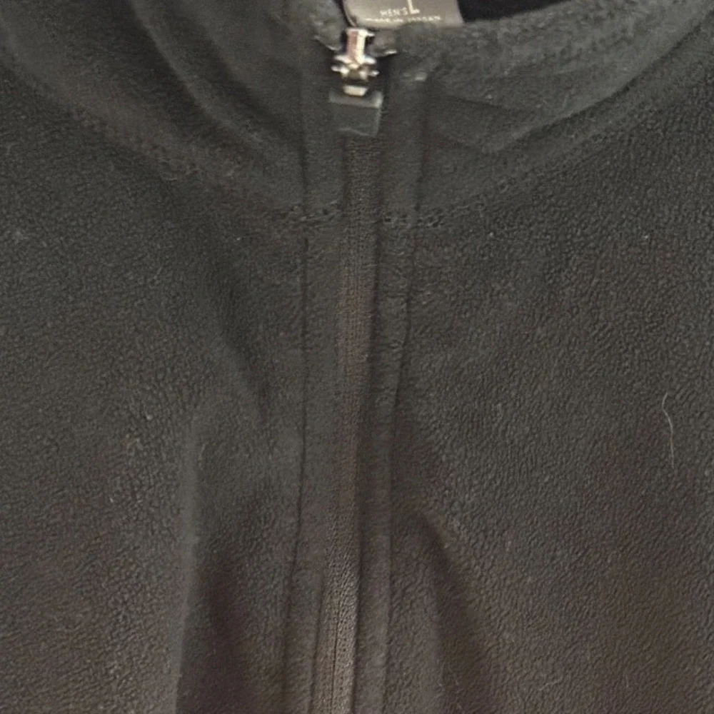 Eddie Bauer Mens‎ Black Fleece 1/4 Zip Pullover Sweatshirt Casual Outdoor Size L